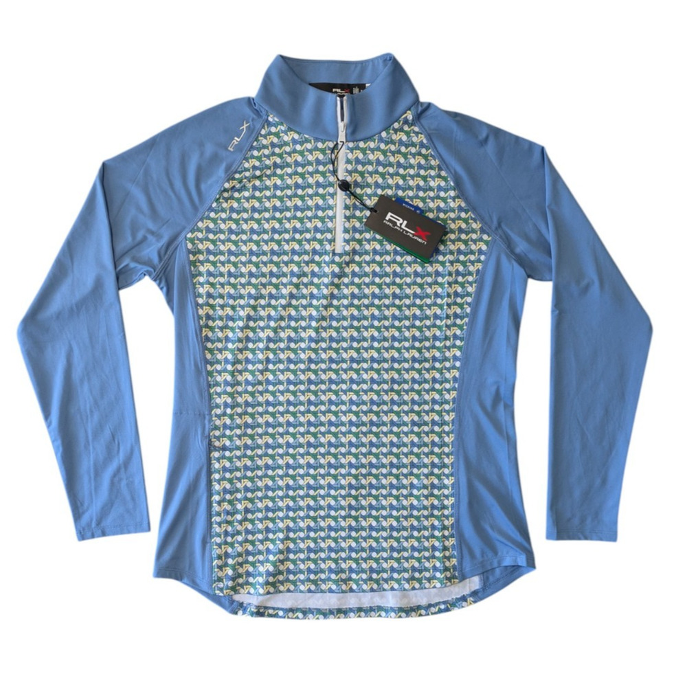 RLX Ralph Lauren Golf Wicker Print Airflow 1/4 Zip Pullover New Size Medium $148